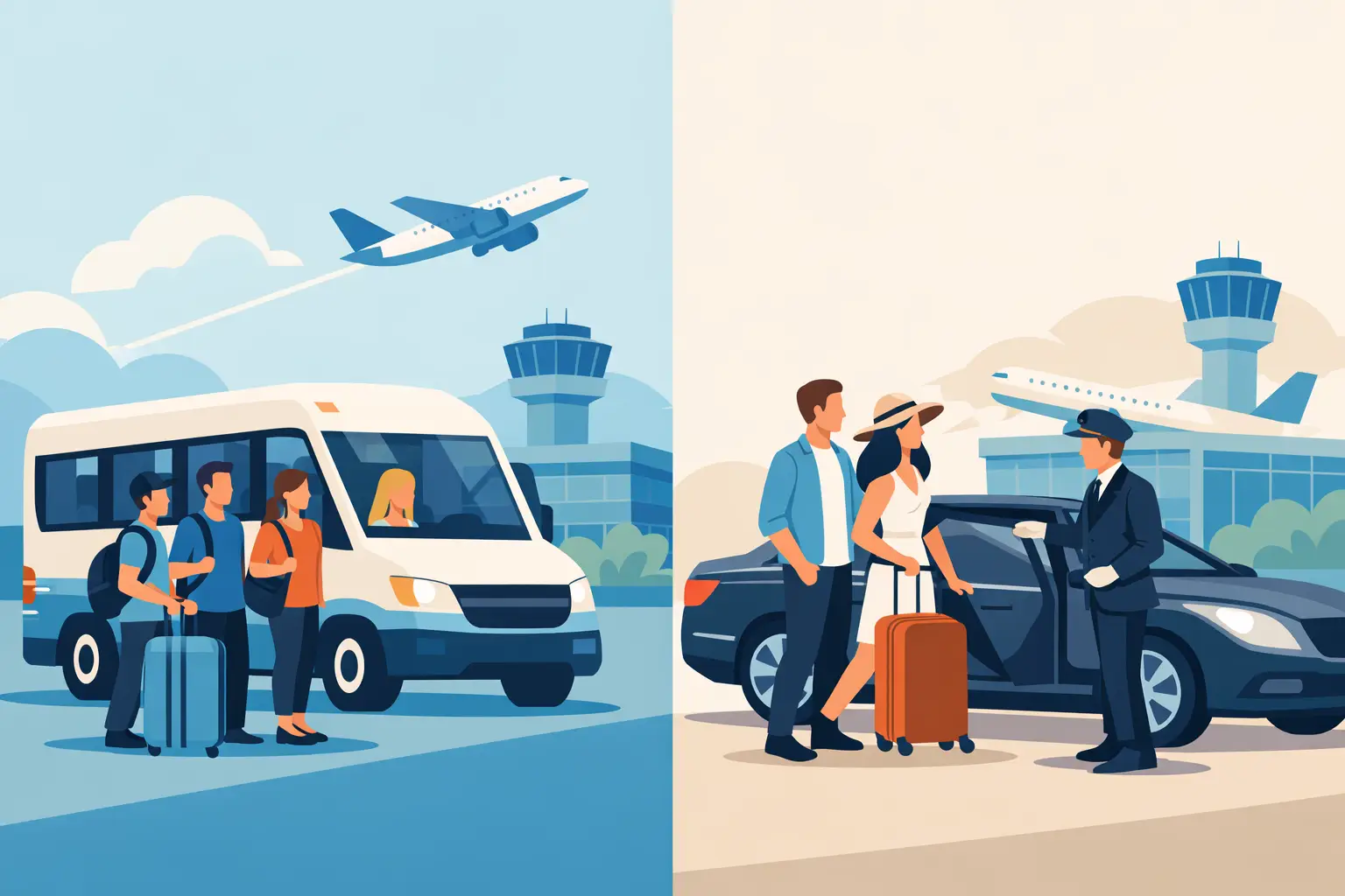 Shared Versus Private Airport Transfers