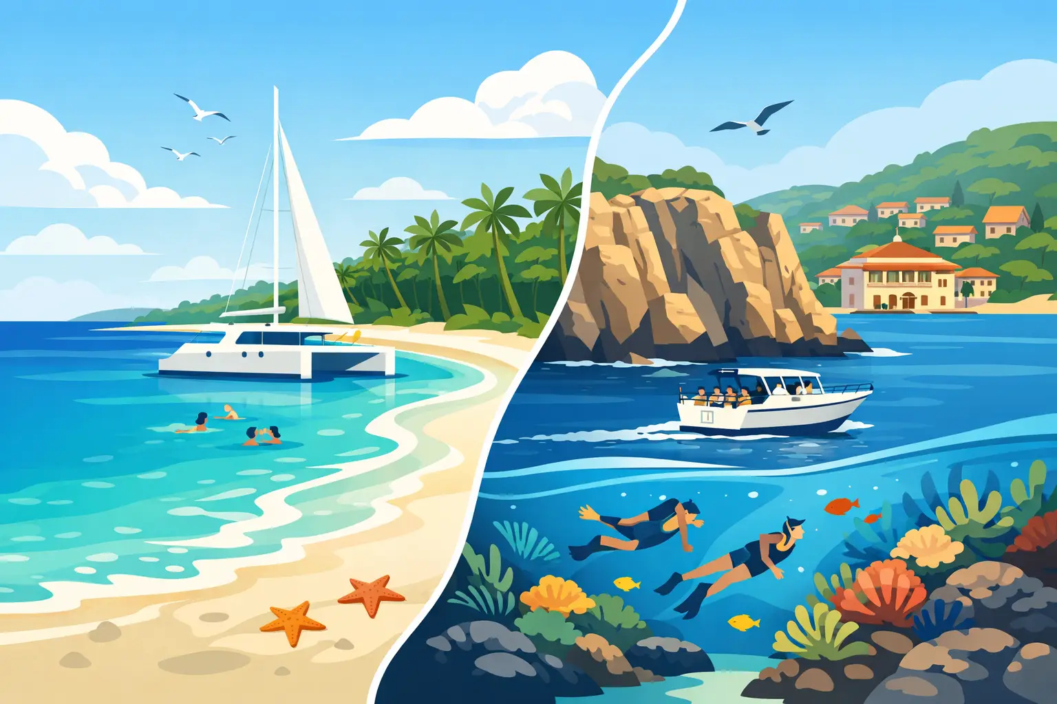 Saona Island vs Catalina Island: Which Day Trip?